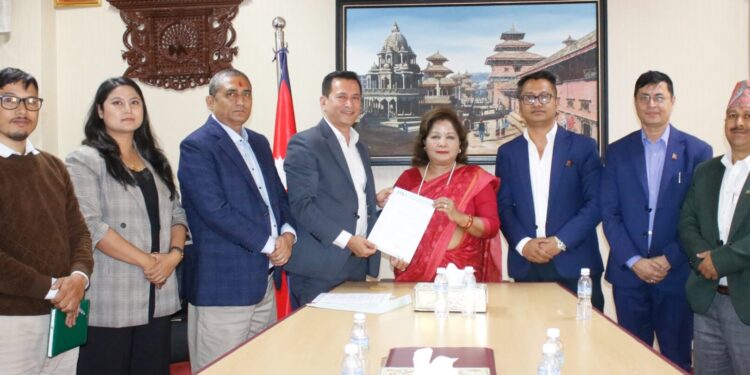 with Foreign Affairs Minister Arzu Rana Deuba