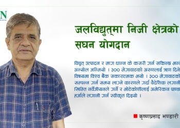 जलविद्युतमा निजी क्षेत्रको सघन योगदान