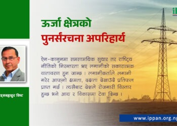 ऊर्जा क्षेत्रको पुनर्संरचना अपरिहार्य